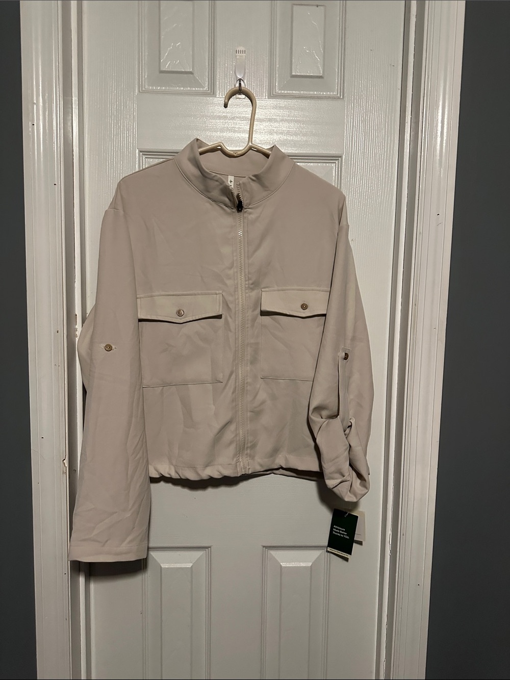 HALARA Women's Beige Utility Jacket